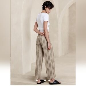 Banana Republic Factory Striped Straight Trouser #851047 Size 4 Excellent!